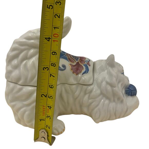 Vtg ELIZABETH ARDEN Floral Kitten Scented Candle Double Wick Two Piece Porcelain - Picture 16 of 16